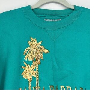Vintage 1990s Santee basic crewneck sweatshirt made in USA 90s streetwear gold.